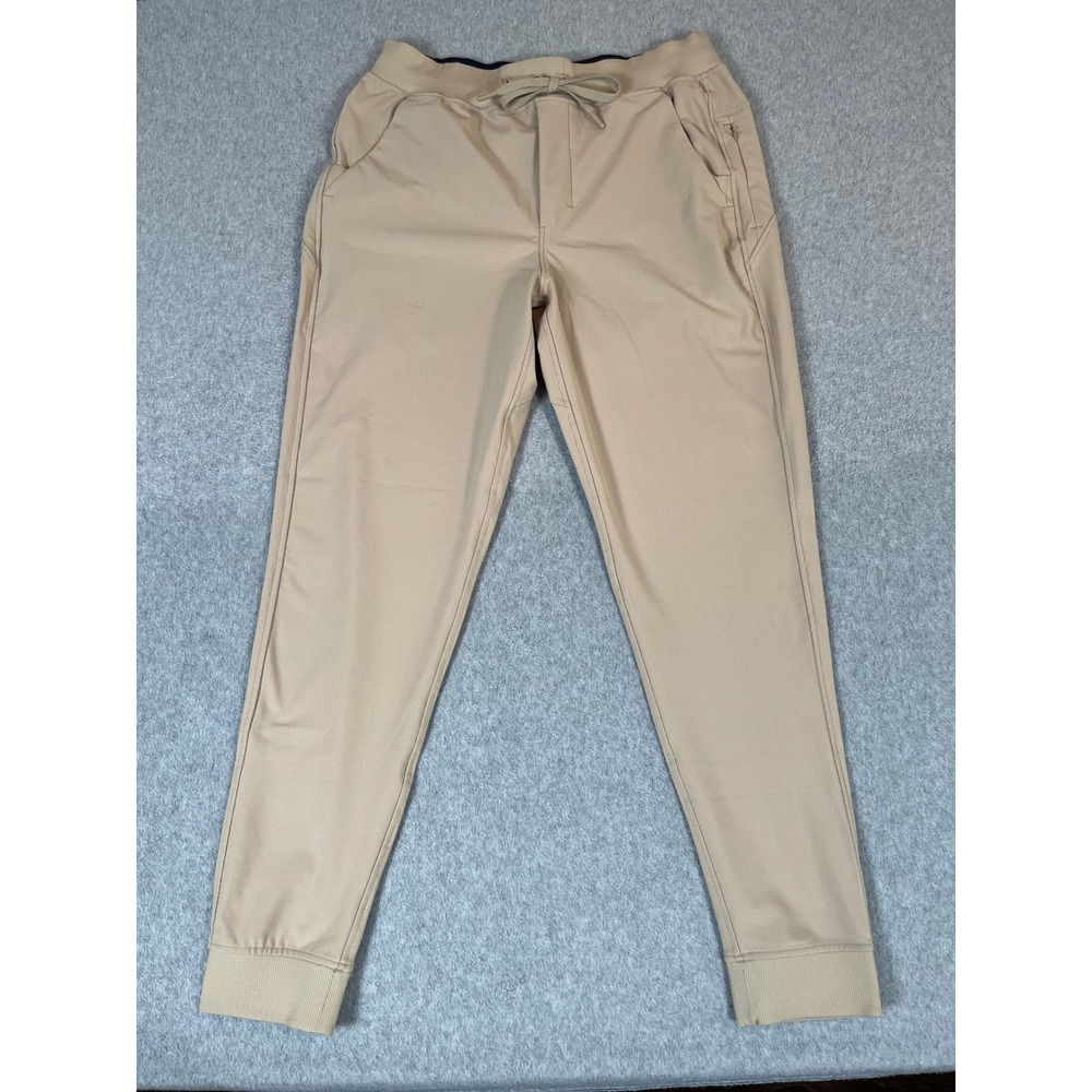 Birddogs Wayne Regretzkys Mens Joggers Khaki Tan Athletic Pants Unlined Size L